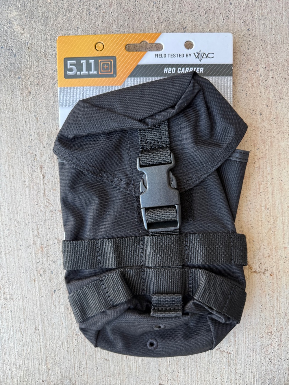 5.11 Tactical VTAC H2O Carrier MOLLE Water Bottle Pouch Black NWT